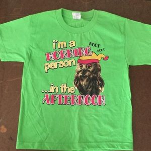 New Youth/Kids Hooters Vintage T-shirt Green Size Small